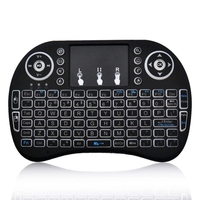Usine i8 Mini 2.4G clavier sans fil pavé tactile couleur rétroéclairé souris Air rétroéclairé télécommande pour Android TV Box Smart TV PC
