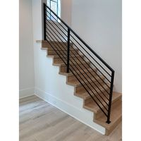 Rampe d'escalier moderne de haute qualité et durable, design contemporain, directement de l'usine, pour escalier intérieur, balustrade, terrasse intérieure, hôtel