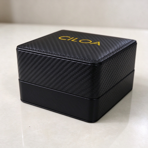Caja de Regalo Elegante para Reloj de Pulsera, Diseño Cuadrado con Logotipo Dorado de CILOA, Caja de Presentación Premium con un Solo Compartimento - Product Image 5