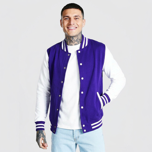 Wholesale Best Quality Sustainable <b>Men's</b> Varsity <b>Jackets</b> Custom Durable <b>Canvas</b> <b>Jacket</b> Trending CollegeBaseballjacket <b>for</b> <b>men</b> - Product Image 1