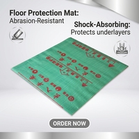Film plastique épais et durable, résistant à l'humidité et imperméable, protection de sol pour carreaux de sol, largeur 1,2 m, qualité machine, souple