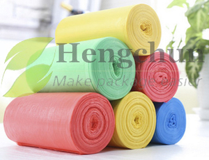Colorful Black Green pink Blue purple Trash Can Liner Garbage Bag Customize Size Disposable Plastic Material <b>Roll</b> Feed Flour - Product Image 6