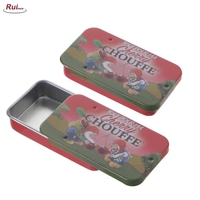 Fabricant de fournisseur Nouvelle Arrivée Peut Vider Mini Carré Bonbons Boîte en Métal Cadeau Alimentaire Étain Charnière pour Bracelet Boîte en Métal Carré