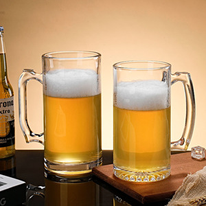 Verres à bière en verre sodalime transparents classiques pour boire du vin Design élégant Capacité de 480ml pour les cadeaux d'affaires - Product Image 4