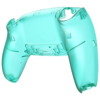 EXtremeRate clair vert émeraude pour contrôleur PS5 coque arrière remplacement plaque arrière couvercle du boîtier inférieur boîtier arrière