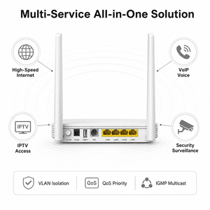 Used Hua Wei EG8145V5 Industrial XPON ONT 2.4G 5G Dual Band EPON GPON ONT <b>Router</b> ONU with VOIP - Product Image 2