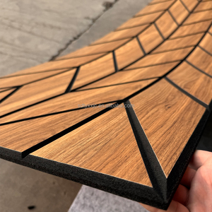 Panneaux acoustiques en fibre de polyester de norme européenne pour maisons préfabriquées, hôtels, dalles murales insonorisantes, classement environnemental E0 - Product Image 1