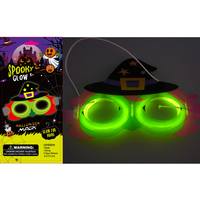 Masque de sorcière multicolore Halloween glow fournitures de fête sombres illuminées pour les enfants