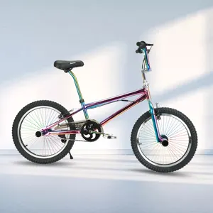 Bicicletta bicicleta BMX bicicleta BMX a colori sdrucciolevole personalizzata di fabbrica, bici freestyle da 20 pollici