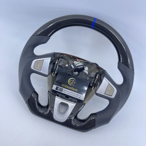 Volant en cuir Alcantara 100% fibre de carbone populaire pour Renault <span class=keywords><strong>Mégane</strong></span> / Scénic - Product Image 3
