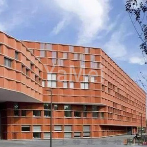 Pared de cortina de panel de <span class=keywords><strong>terracota</strong></span> natural-Fachada ecológica transpirable para edificios comerciales sostenibles - Product Image 5