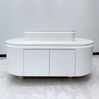 Table de présentation pliable et portable pour parfums, décoration de magasin de maquillage, mobilier sur mesure en bois, présentoir pour produits cosmétiques et soins de la peau