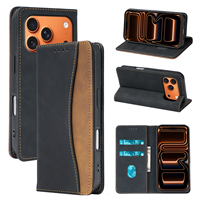 Carteira clássica com porta-cartões para iPhone 17 Air 16 Pro Max 11 12 15 Pro 16e