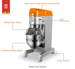 Máquina amasadora de masa de 80L, comercial de alta resistencia, mezcladora de harina de masa de pastel, gran oferta, con aprobación CE - Product Image 6