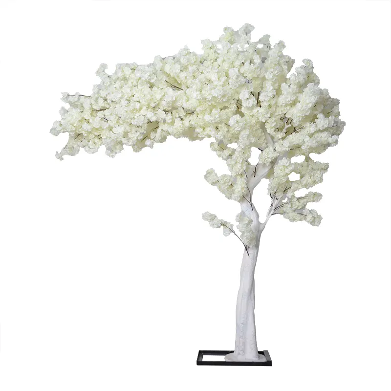 Tuinbenodigdheden Real Touch 3M Hoge Groothandel Witte Kunstmatige Boog Kersenbloesem Boom Voor Bruiloft Evenement Feest Decoratie