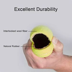 Balles de <span class=keywords><strong>tennis</strong></span> de qualité supérieure approuvées, boîte de 3 pièces de qualité supérieure en feutre de laine à 40% avec service de logo personnalisé - Product Image 2