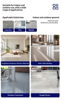 Revêtement de sol autolissant en époxy multicolore, résistant à l'usure, imperméable, antidérapant, pour intérieur et extérieur, effet ciment, carrelage, marbre