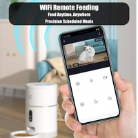 Distributeur automatique de nourriture pour animaux de compagnie intelligent avec caméra, contrôle programmable du temps et des portions, pour chats et chiens