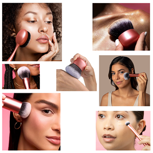 Tùy Chỉnh Khác Nhau Hình Dạng Chuyên Nghiệp Trang Điểm Bàn Chải Thuộc Da Bàn Chải Bột Bàn Chải Chi Tiết Bàn Chải Đôi Hai Mặt Bàn Chải Duy Nhất Trang Điểm Bàn Chải - Product Image 4