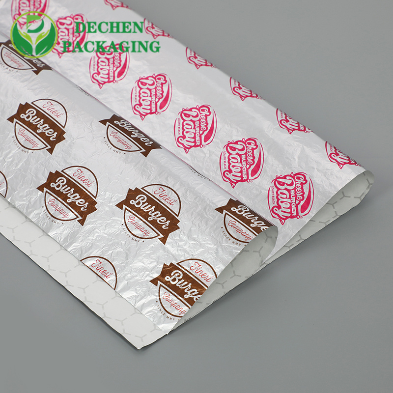 Hot Dog Foil Packaging isolé de feuille alimentaire