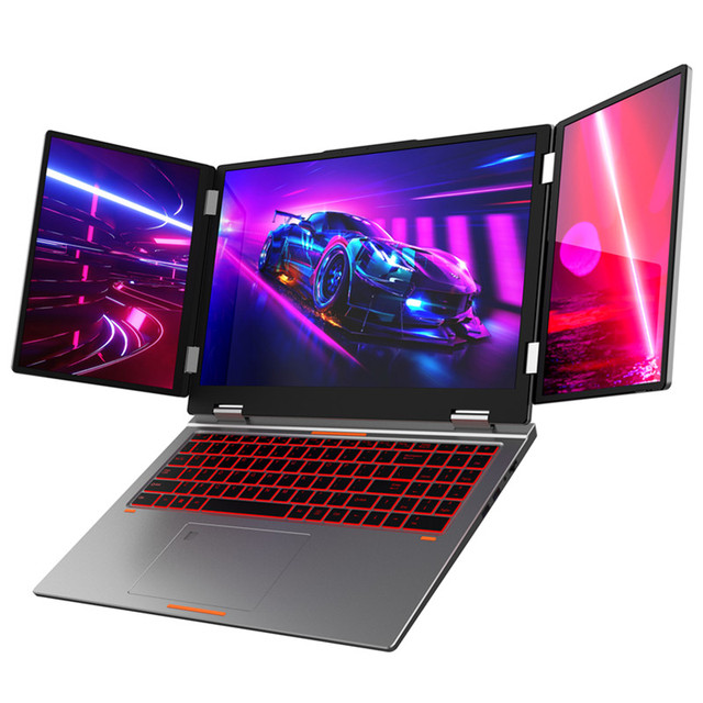 2025 New Three Screen 16 "10.5" +10.5" *2 Core I7 Support Dual Graphics Cards Face Recognition Wake up Multifunctional Laptop