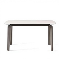 Ensemble de table à manger carrée moderne en marbre avec 6 chaises et pieds en acier inoxydable, meubles pour appartement, salon