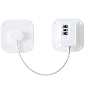 Cerradura de Seguridad para Refrigerador a Prueba de Niños/Bebés, Marca USA Mairun, de Alta Resistencia, con Correa Autoadhesiva (Metal+Plástico) de 190 mm para Armarios - Product Image 1