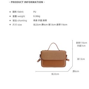 Bolso de Hombro para Mujer Maxfree, Bolso Bandolera con Diseño de Contraste de Colores, Estilo Postman - Product Image 3