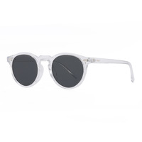 Lunettes de soleil rondes rétro, monture intégrale en écaille de tortue, protection UV400, style décontracté unisexe pour adultes