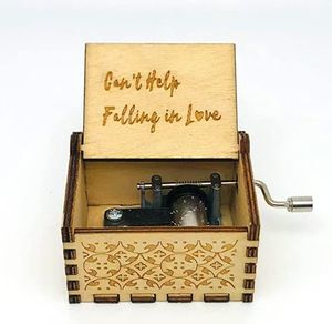 No se puede evitar enamorarse Caja de música de madera, cajas musicales grabadas antiguas Estuche Regalos <span class=keywords><strong>para</strong></span> amante, niño y <span class=keywords><strong>novia</strong></span>, esposo, esposa - Product Image 6