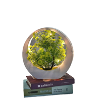 Plante artificielle en pot avec 5 petits Lotus Simulation petit bonsaï décoration de bureau décoration de la maison