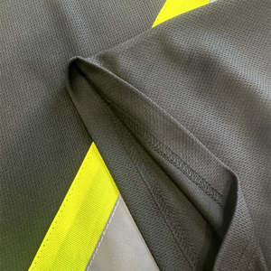 T-shirt haute visibilité classe 2 réfléchissant noir à manches courtes <span class=keywords><strong>pour</strong></span> la construction, t-shirt de travail réfléchissant jaune fluorescent - Product Image 3