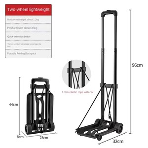 Chariot de transport pliable à six roues pour appareils commerciaux, capacité de charge de 176 lb, réglable - Product Image 2