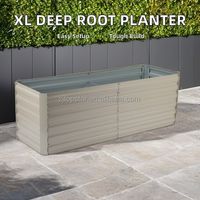 Lit de jardin surélevé en métal pour extérieur, extra large, carré, à racines profondes, facile à planter, multifonctionnel, pour la maison