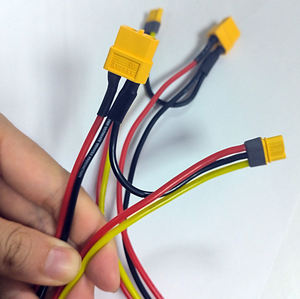 コネクタ延長ケーブル250mm 10AWG/12AWG/14AWG/16AWGオリジナルAmass XT30U/MR30/XT60/XT90シリコーンワイヤーハーネス - Product Image 5