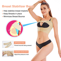 Hauts post-chirurgie pour femmes Correcteur de posture Bande stabilisatrice du sein 2 en 1 Poitrine vers le haut Shapewear Body Shaper