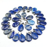 Naturel Lapis Lazuli Larme Pendentif Cristal Goutte D'eau Charme Énergie De Guérison Chakra Équilibre Fabrication De Bijoux En Gros En Vrac