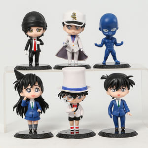 6 unids/set <span class=keywords><strong>Detective</strong></span> <span class=keywords><strong>Conan</strong></span> Anime figura con Base Anime figura de juguete modelo de 10cm - Product Image 4
