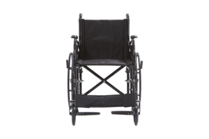 Anti-Rust All Black Foldable Transport Wheelchair Shock Absorbing Front Casters Easy Trunk <b>Storage</b> - Product Image 2