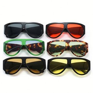 Gafas de Sol de Moda Retro 2025 para Mujer, Estilo Punk, de Pierna Ancha, Protección UV400, Modelo Piloto Extra Grandes - Product Image 4