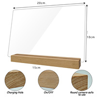 Personnalisation de cadeaux transfrontaliers, tableau de dessin en acrylique écologique à faire soi-même, fond en bois 3D, surface vierge lumineuse pour table de mémo