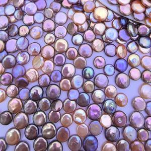 ไข่มุกน้ำจืดทรงเหรียญบาร็อคธรรมชาติ ขนาด 9-11 มม. รูปทรงกระดุม ไข่มุกเม็ดเดี่ยว ขายส่ง - Product Image 2