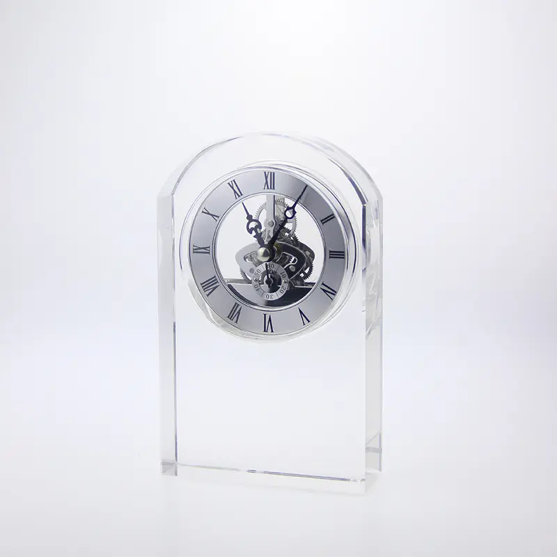 Ehrung für Crystal kreative individuelle antike Crystal digitale Tischuhr uhr Schreibtischuhr für Geschäft Souvenir Geschenke