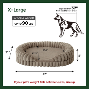 Высококачественная Успокаивающая пена с эффектом памяти, большие кровати для собак, индивидуальная кровать для собак, кошек, с водонепроницаемым съемным покрытием, противоскользящее дно - Product Image 3