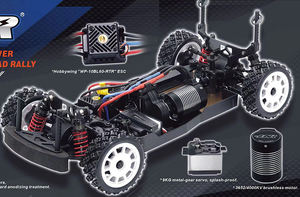 <span class=keywords><strong>MITSUBISHI</strong></span> EVO 1:10 FOXHOUND HNR H9804 Eléctrico RC Drift Car Control Remoto Rally Truck 4WD con Brushless Impermeable 60A ESC - Product Image 3