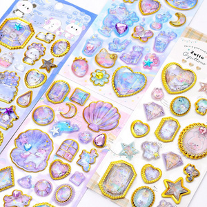 สติกเกอร์ตกแต่งลายการ์ตูน 3 มิติ แบบนูนลายคริสตัลเลเซอร์ รูปทรงเพชร สำหรับงาน DIY ของขวัญสร้างสรรค์ - Product Image 4