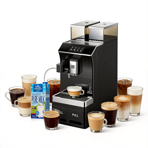 Machine à café commerciale tout-en-un avec réfrigérateur intégré pour le bureau, le self-service et les hôtels - Product Image 1
