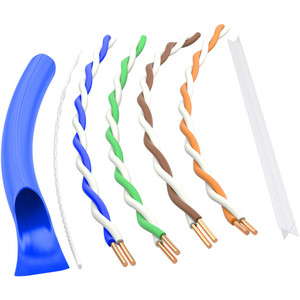 สายเคเบิลอีเธอร์เน็ต Cat6 แบบม้วน 1000 ฟุต 23AWG สายทองแดงเปลือยแบบแข็ง ความเร็วสูง สายแลนกิกะบิต - Product Image 1