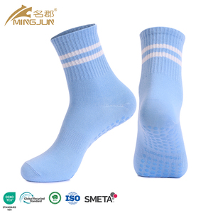 Women's Custom Logo Non-Slip Grip Pilates Gripper <strong>Socks</strong> High Compression Terry <strong>Pattern</strong> Yoga <strong>Socks</strong> With Non-Slip <strong>Design</strong> - Product Image 1