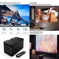 Projecteur DLP intelligent Android G20UST à focale ultra courte 1080P 500 lumens ANSI avec autofocus et correction automatique de la distorsion trapézoïdale pour cinéma maison